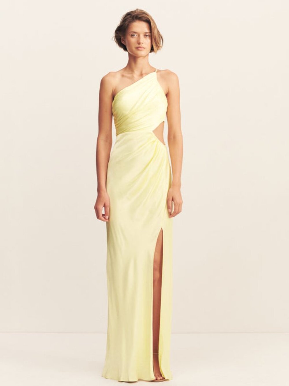 Shona Joy - Butter yellow Maxi dress - Size US6 - perfect for day weeding
